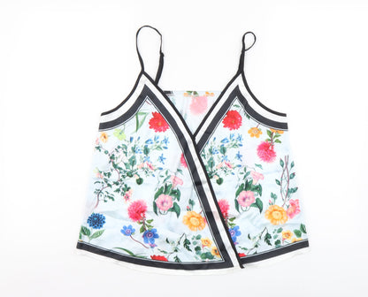 SheIn Womens Multicoloured Floral Polyester Camisole Tank Size S V-Neck