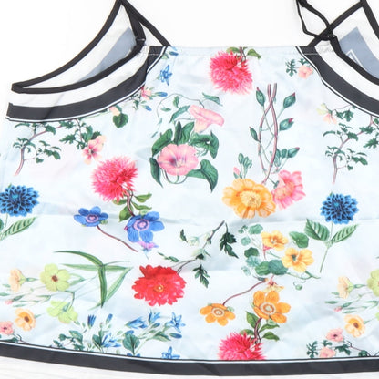 SheIn Womens Multicoloured Floral Polyester Camisole Tank Size S V-Neck