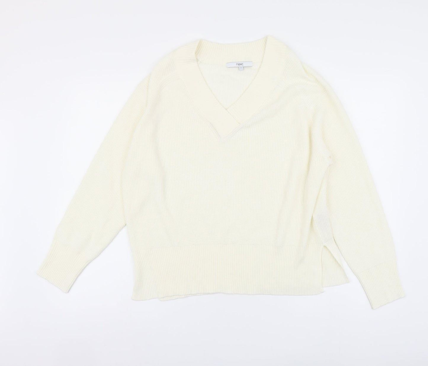 Womens UK Size M NEXT Ivory Pullover Jumper