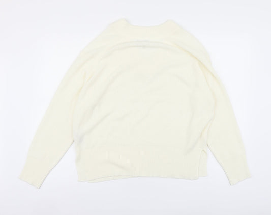Womens UK Size M NEXT Ivory Pullover Jumper