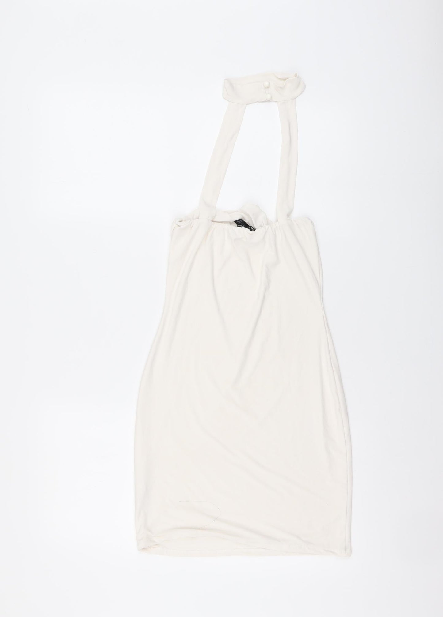 Womens UK Size 8 PRETTYLITTLETHING White Basic Blouse