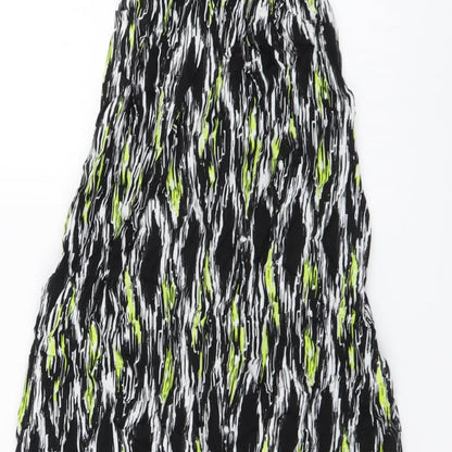 Atmosphere Womens Black Geometric Polyester Maxi Size 6 Off the Shoulder Pullover