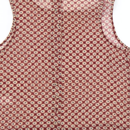 Womens UK Size M New Look Red Basic Tank