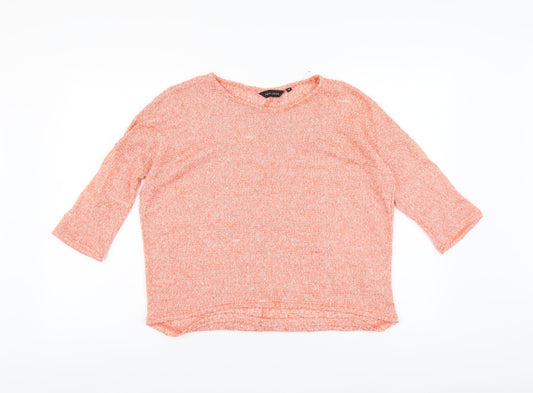 Womens UK Size 10 New Look Orange Basic Blouse