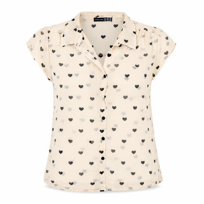 Womens UK Size 12 Atmosphere Beige Basic Button-Up