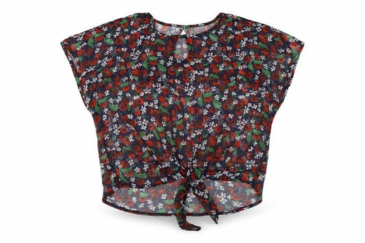 Atmosphere Womens Multicoloured Geometric Polyester Basic Blouse Size 8 Round Neck