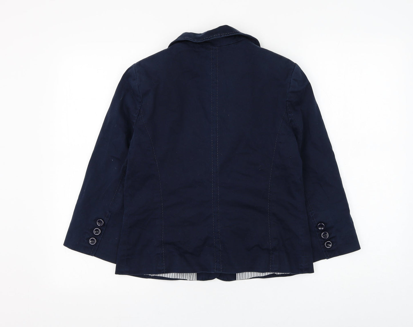 F&F Womens Blue Jacket Blazer Size 12 Button