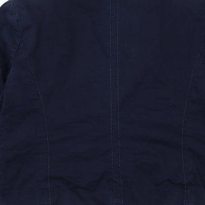 F&F Womens Blue Jacket Blazer Size 12 Button