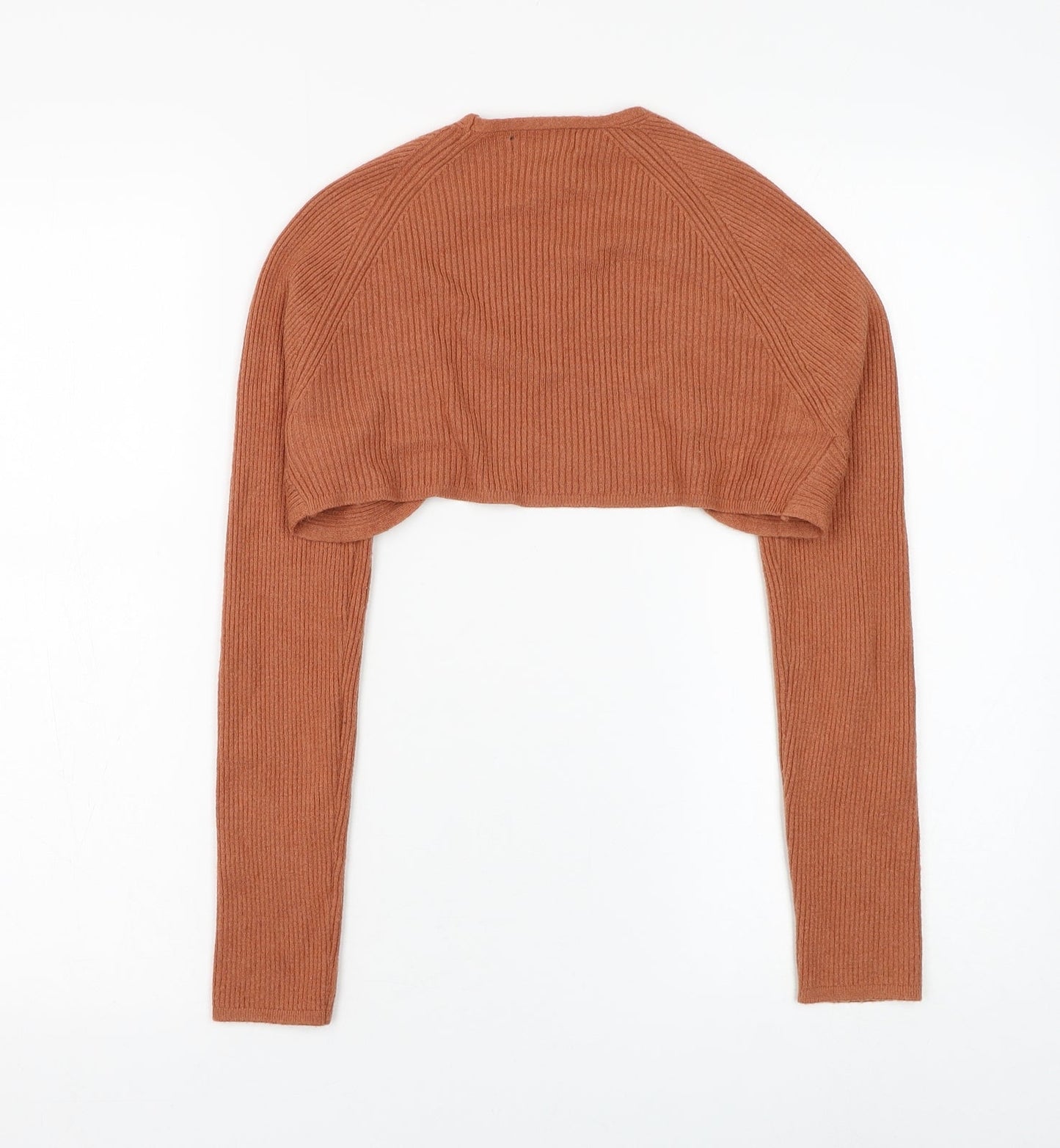 Womens UK Size M New Look Brown Shrug Jumper