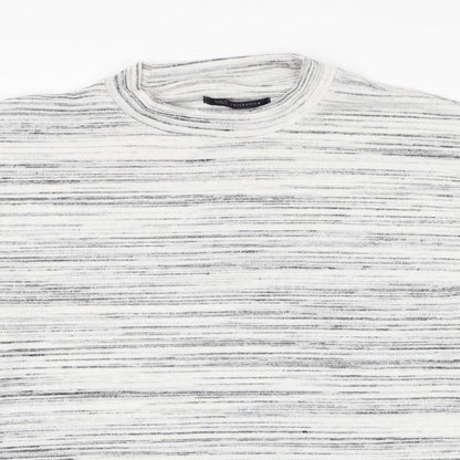 Womens UK Size 14 Marks and Spencer White Pullover Jumper