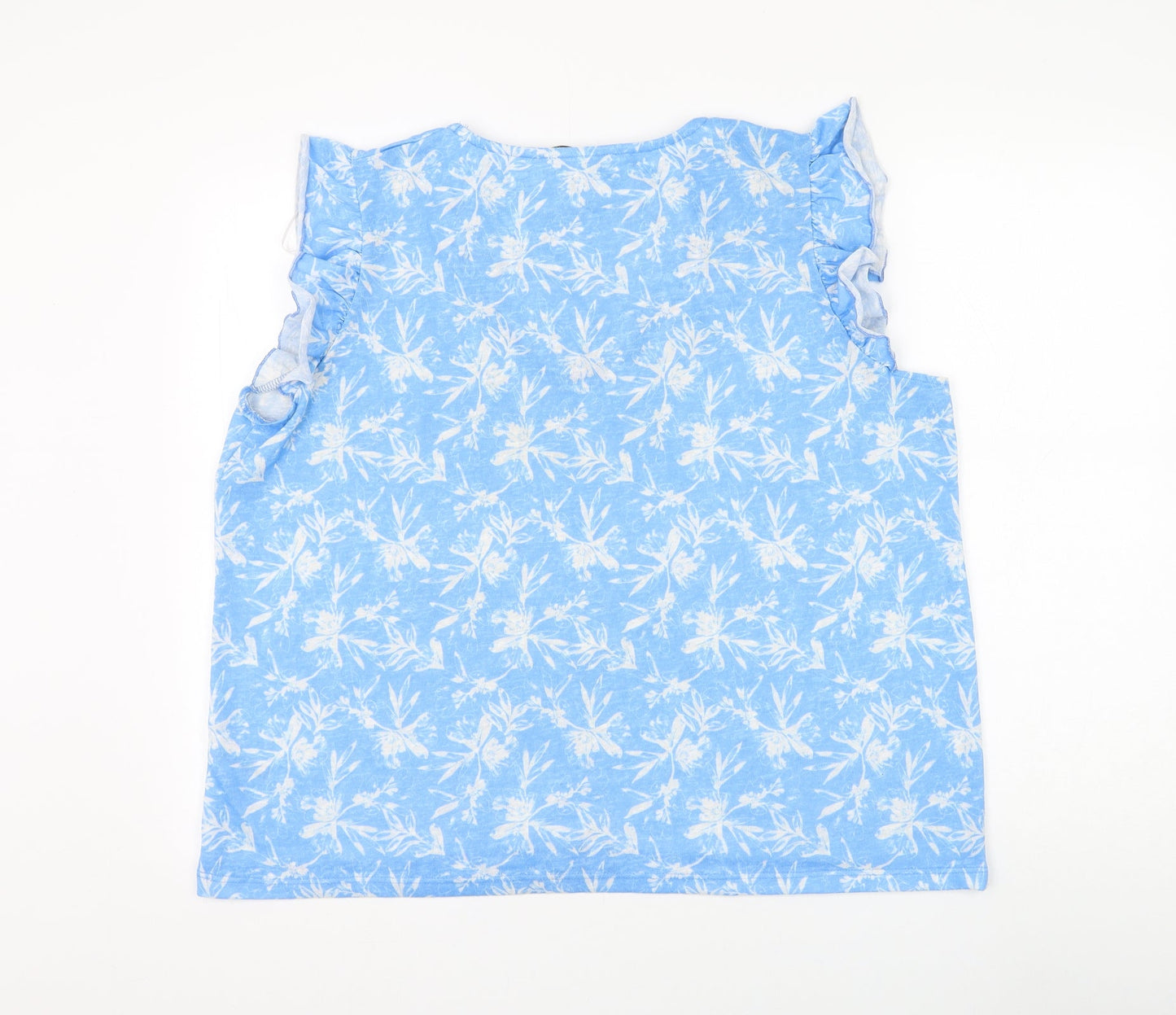 Womens UK Size XL Dunnes Stores Blue Basic T-Shirt