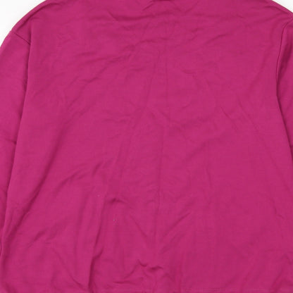 Gallery Womens Pink Viscose Pullover Sweatshirt Size S Pullover