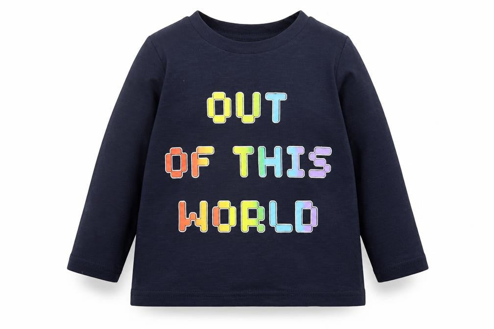 Dunnes Boys Blue Cotton Basic Casual Size 12-18 Months Crew Neck Pullover - Out Of This World