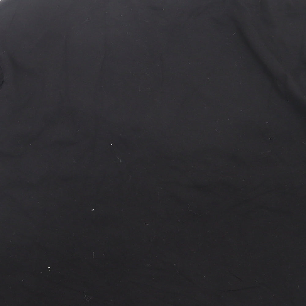 Womens UK Size 6 Stradivarius Black Basic T-Shirt