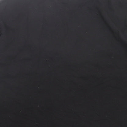 Womens UK Size 6 Stradivarius Black Basic T-Shirt