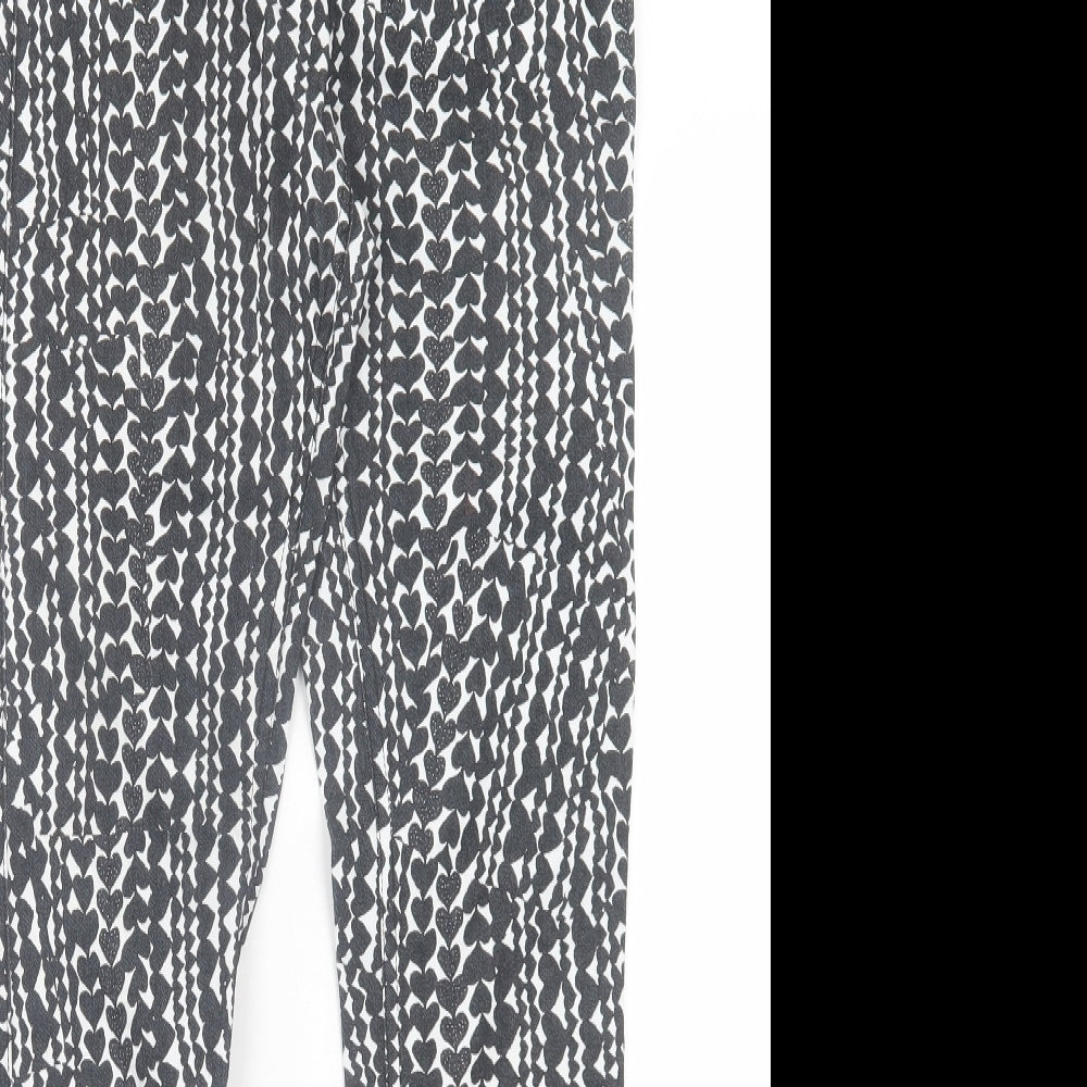 Womens UK Size 10 H&M Regular Fit Jegging Black Trousers