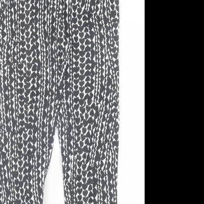 Womens UK Size 10 H&M Regular Fit Jegging Black Trousers