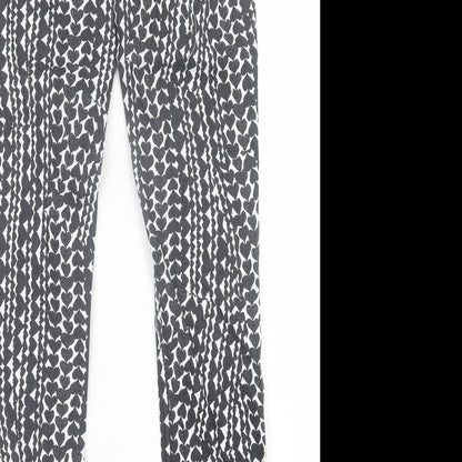Womens UK Size 10 H&M Regular Fit Jegging Black Trousers
