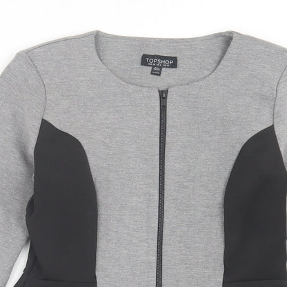Womens UK Size 10 Topshop Grey Jacket