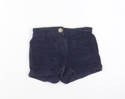 Dunnes Stores Boys Blue Cotton Cropped Trousers Size 18-24 Months Button