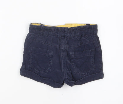 Dunnes Stores Boys Blue Cotton Cropped Trousers Size 18-24 Months Button