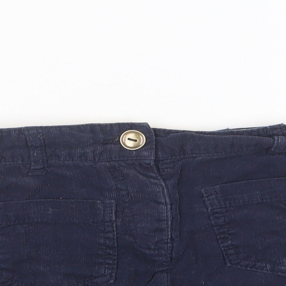 Dunnes Stores Boys Blue Cotton Cropped Trousers Size 18-24 Months Button