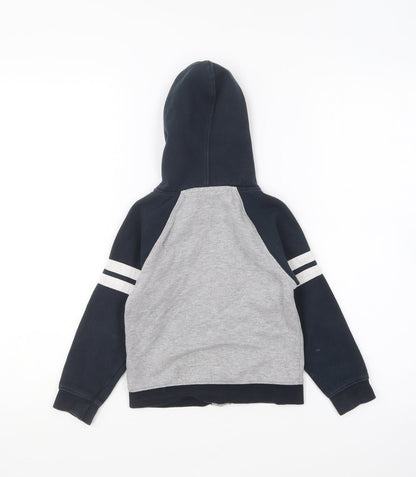 Lansdowne Boys Blue Cotton Full Zip Hoodie Size 3-4 Years Zip - Ireland