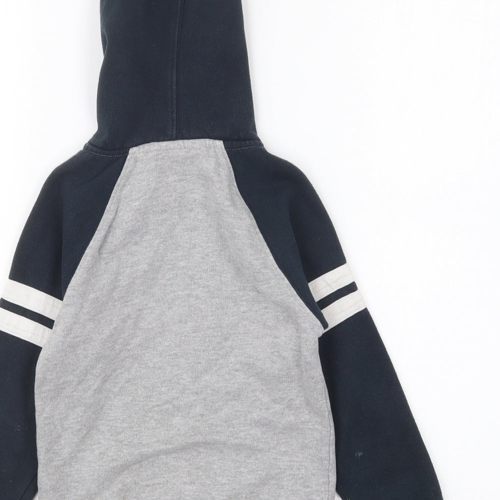 Lansdowne Boys Blue Cotton Full Zip Hoodie Size 3-4 Years Zip - Ireland