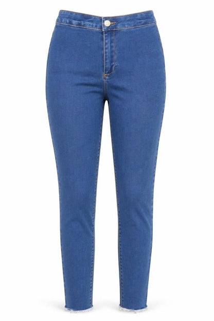 Womens UK Size 8 Missguided Regular Fit Skinny Blue Jeans
