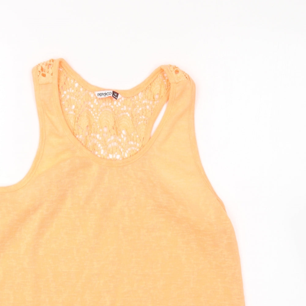Womens UK Size 14 PEP&CO Orange Basic Tank