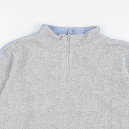Ladybird Boys Grey Polyester Pullover Sweatshirt Size 9-10 Years Zip