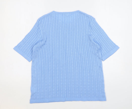 Womens UK Size M Canda Blue Pullover Jumper