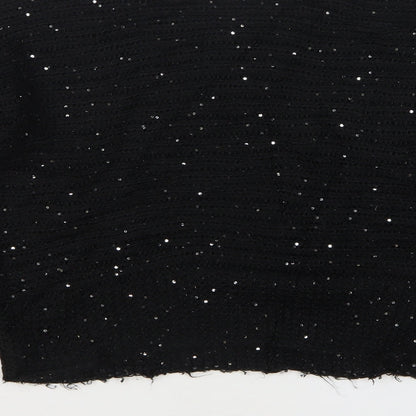 George Womens Black Boat Neck Polyester Pullover Jumper Size M