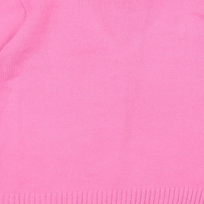 Womens UK Size L CHIC Pink Pullover Jumper