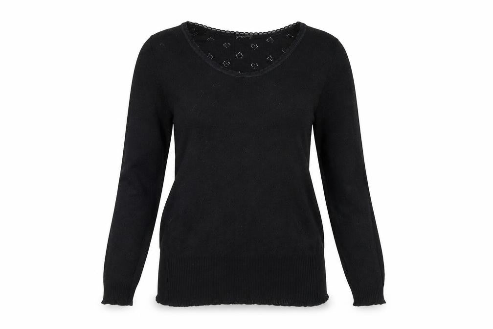 Womens UK Size M Preworn Black Pullover Jumper