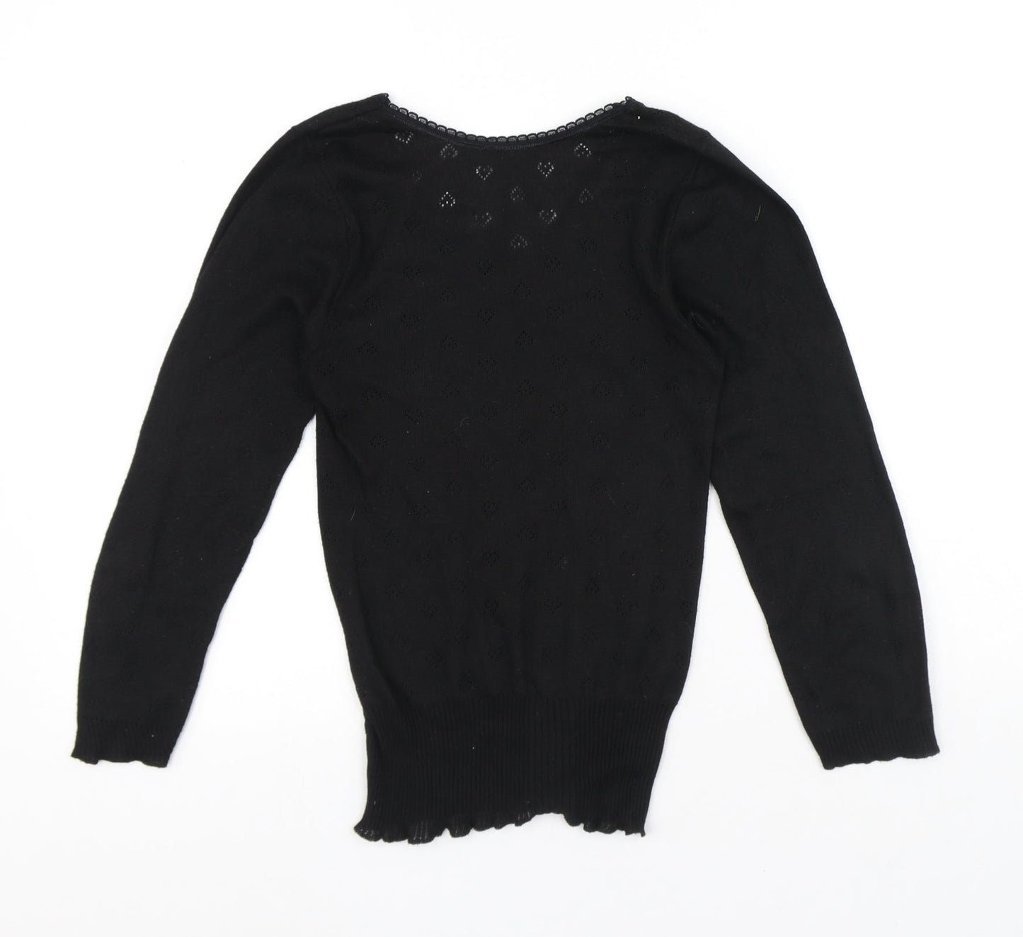 Womens UK Size M Preworn Black Pullover Jumper