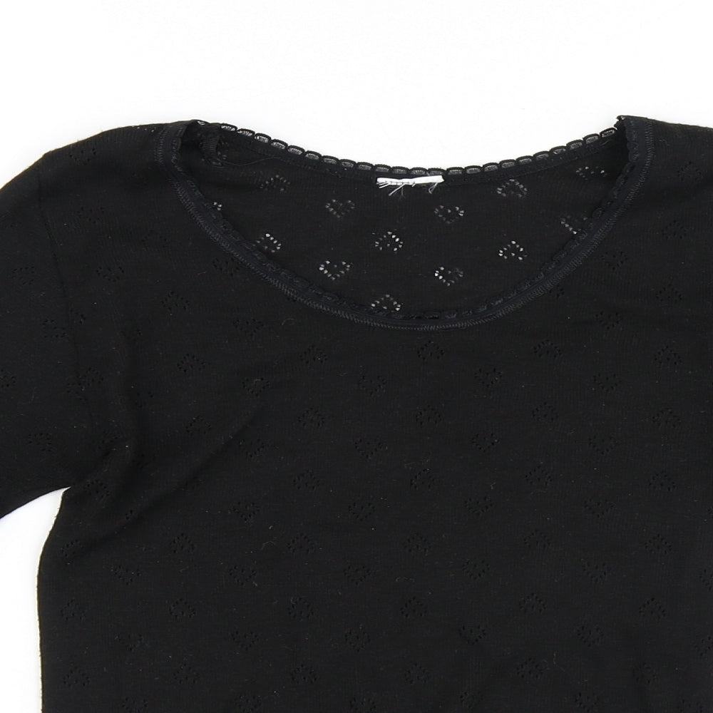 Womens UK Size M Preworn Black Pullover Jumper