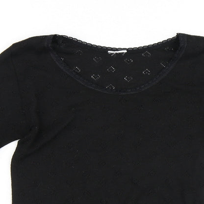 Womens UK Size M Preworn Black Pullover Jumper