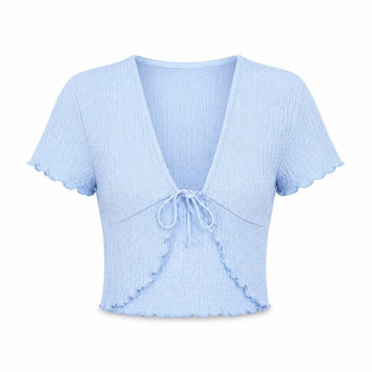 Womens UK Size 12 Topshop Blue Basic T-Shirt