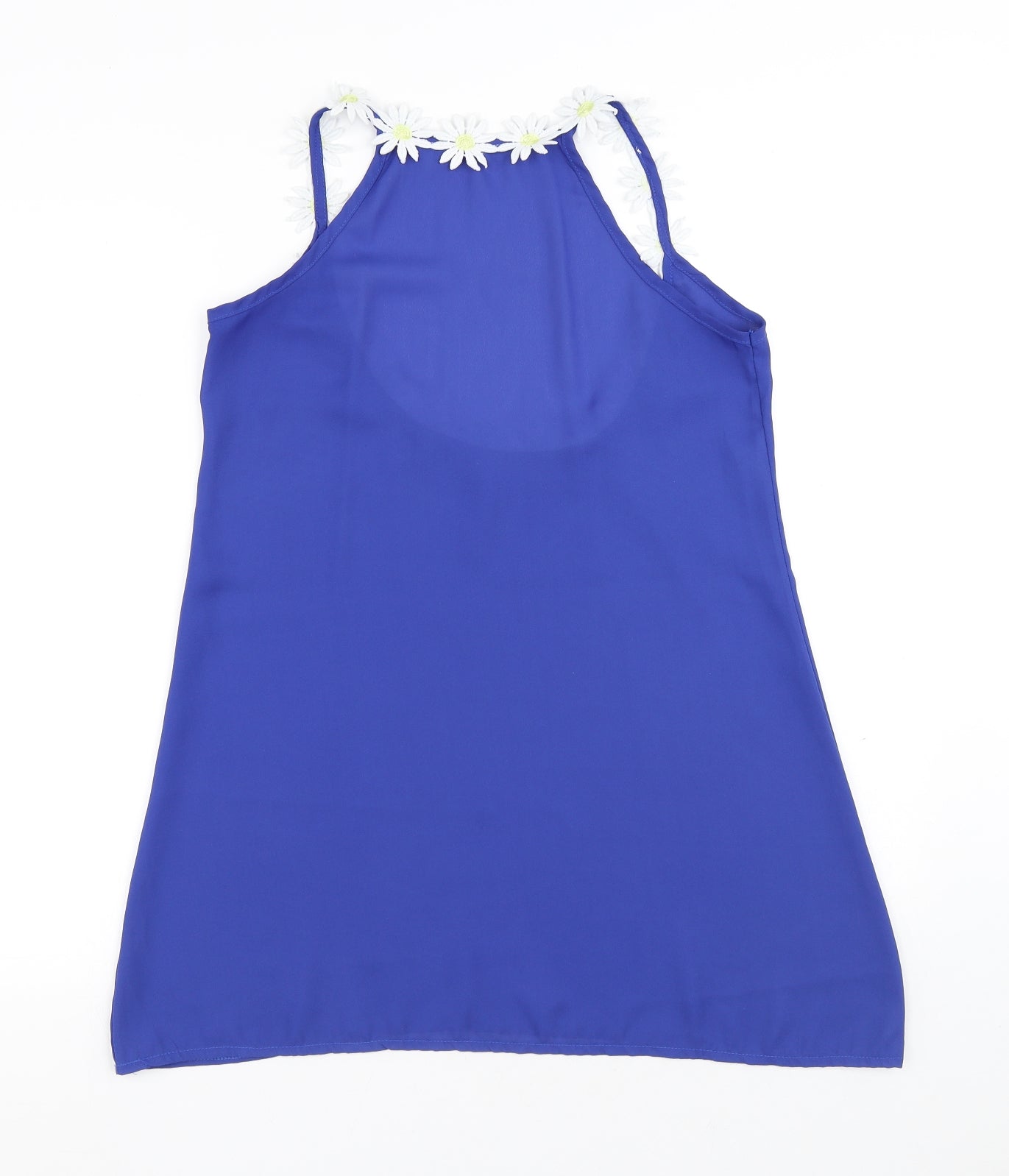 Womens UK Size L Preworn Blue Basic Blouse