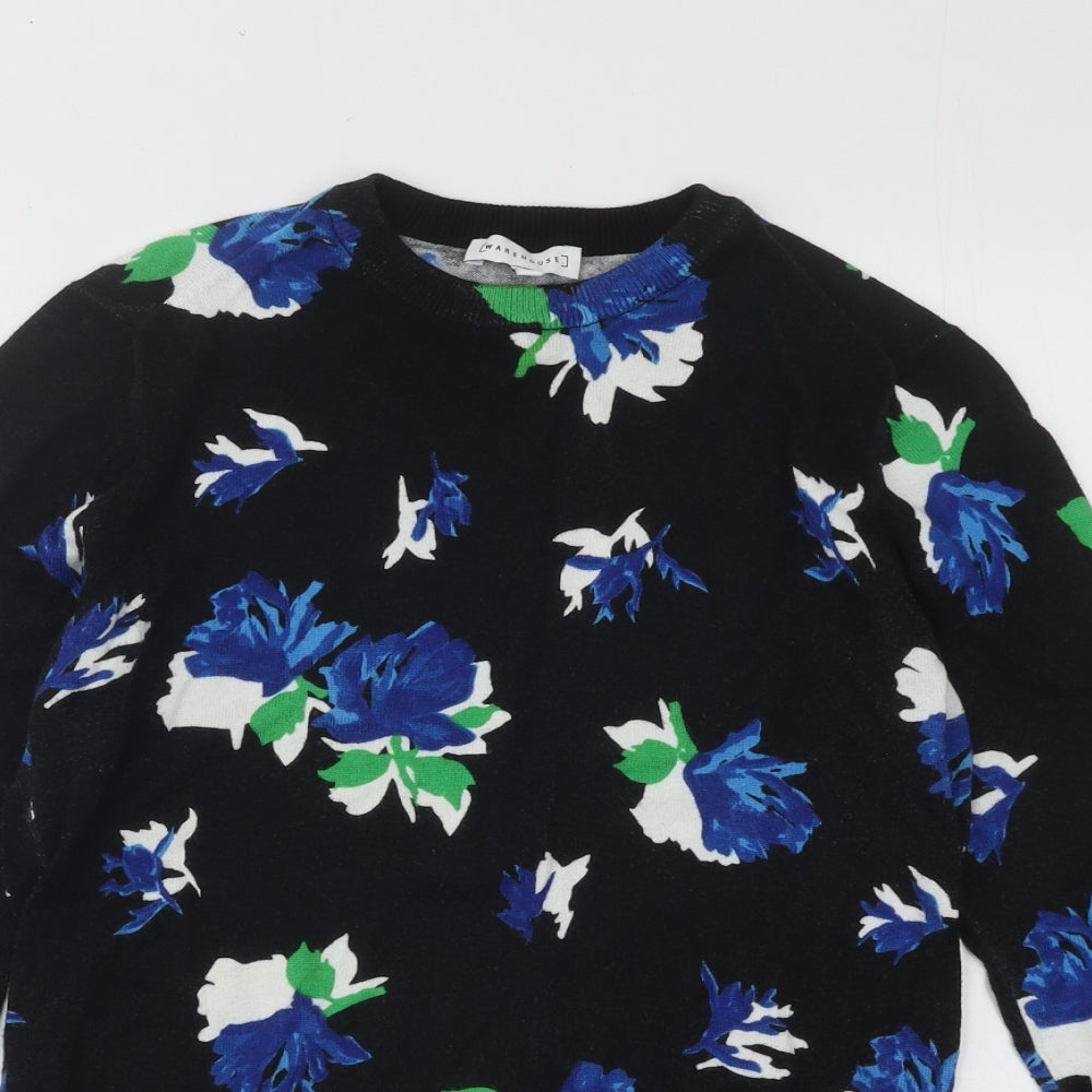 Womens UK Size 8 Warehouse Black Pullover Jumper