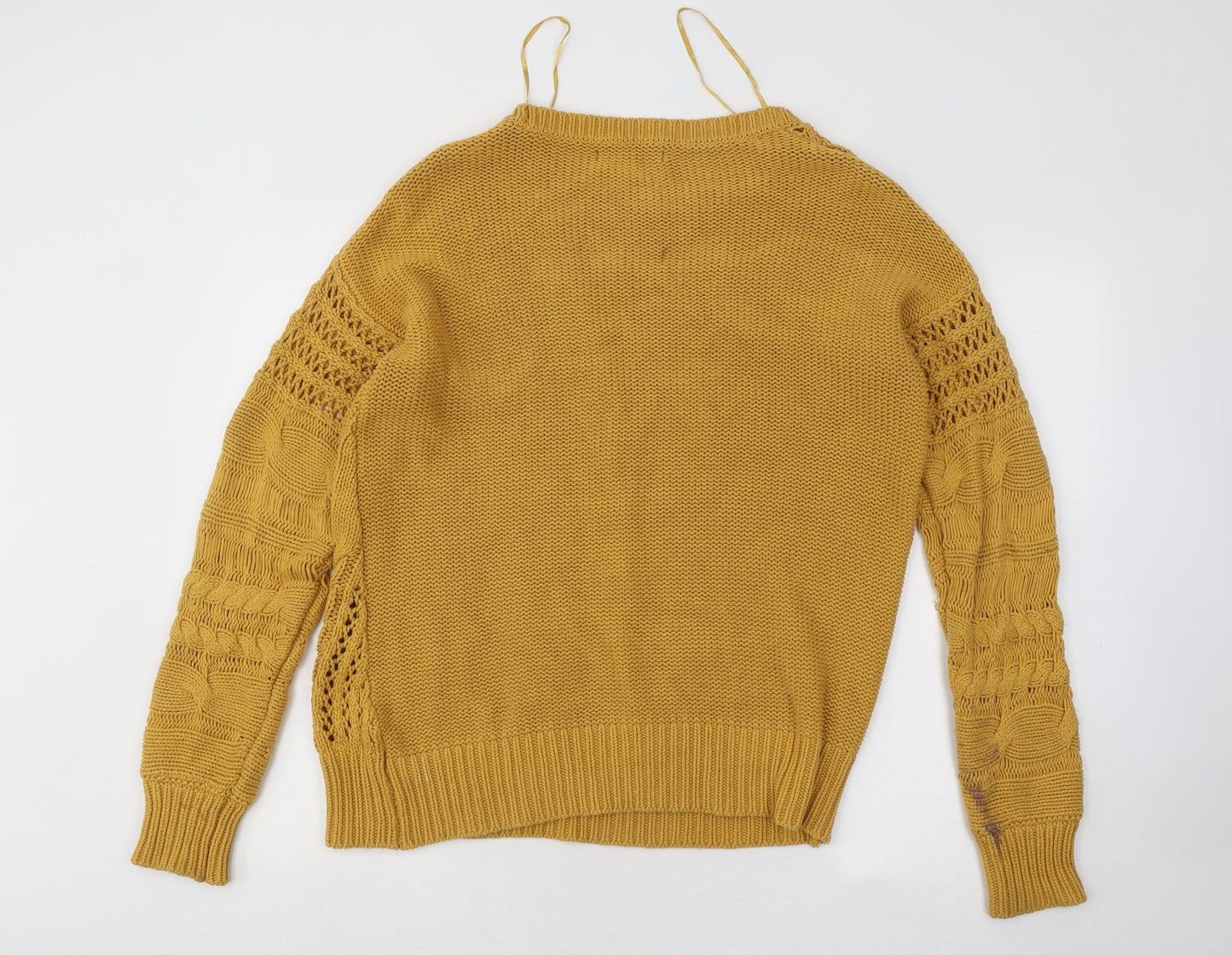 Womens UK Size M NEXT Yellow Pullover Jumper