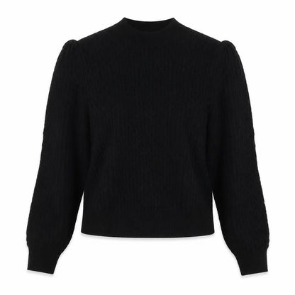 Wild Pony Womens Black Round Neck Acrylic Pullover Jumper Size S