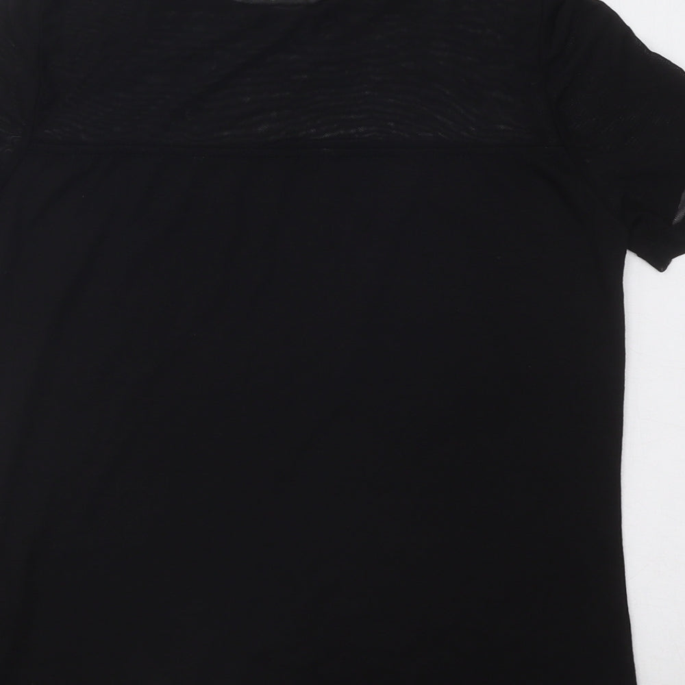 Womens UK Size S Noisy may Black Basic T-Shirt
