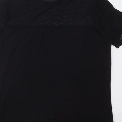 Womens UK Size S Noisy may Black Basic T-Shirt