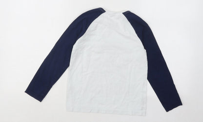 George Boys White Cotton Basic T-Shirt Size 6-7 Years Round Neck Pullover - Brooklyn Stakeboard