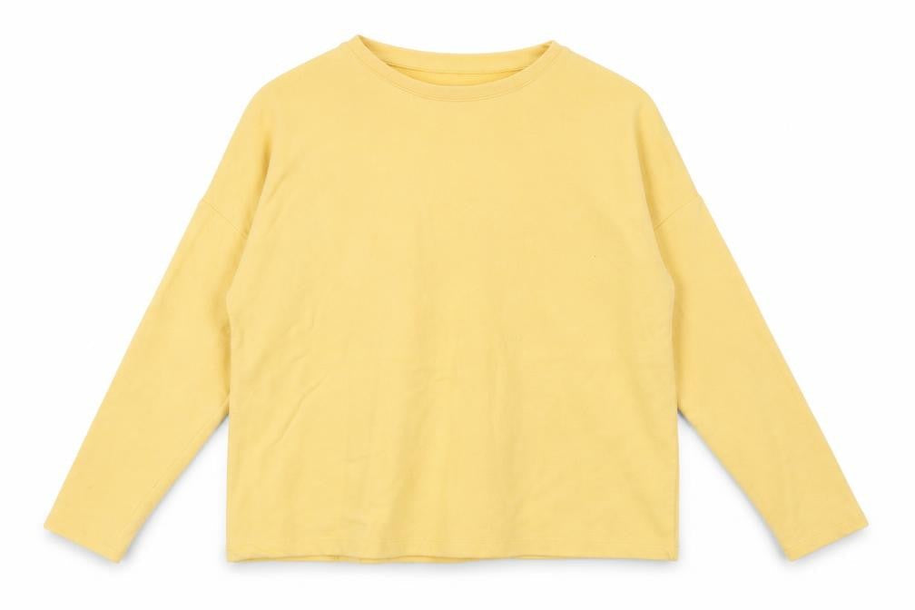 Womens UK Size S Pull&Bear Yellow Pullover Sweatshirt