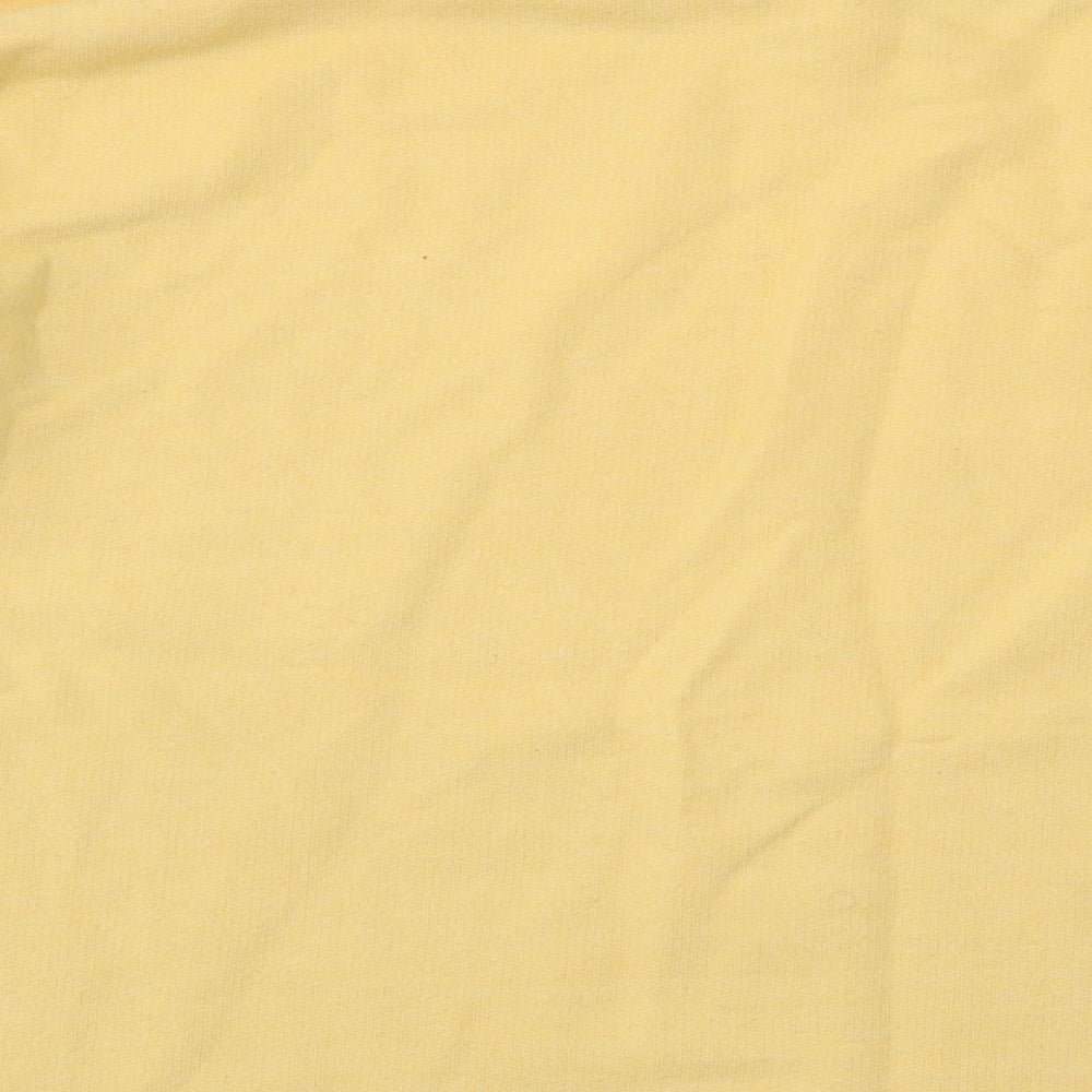 Womens UK Size S Pull&Bear Yellow Pullover Sweatshirt