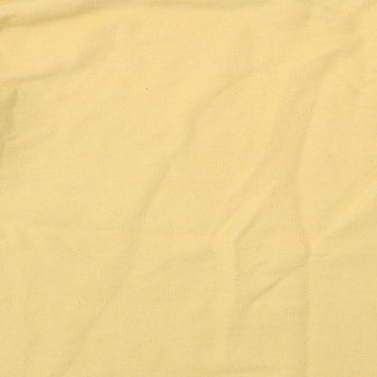 Womens UK Size S Pull&Bear Yellow Pullover Sweatshirt