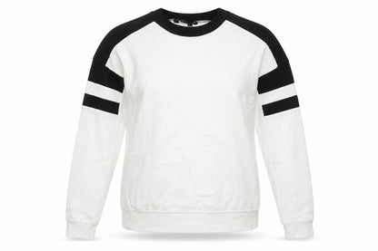 New Look Womens White Cotton Pullover Sweatshirt Size 6 Pullover